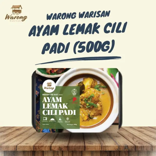 Warong Warisan Rte Ayam Lemak Cili Padi 500G - Image 3