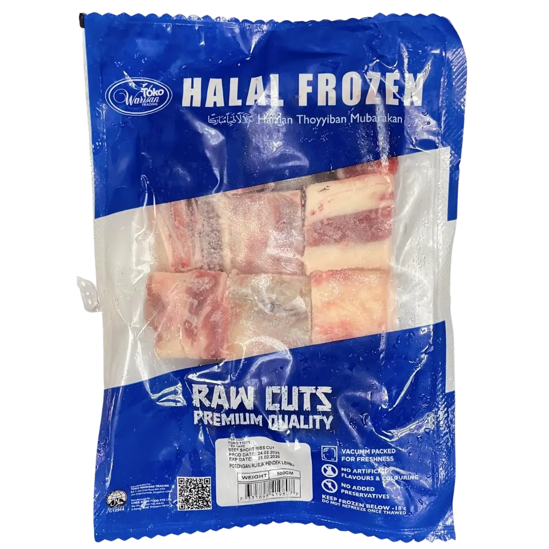 HALAL FROZEN BEEF SHORT RIBS CUT 500G » Toko Warisan