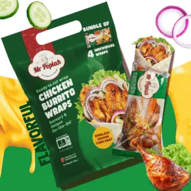 MR POPIAH CHICKEN BURRITO WRAP BUNDLE PACK 4'S 600G