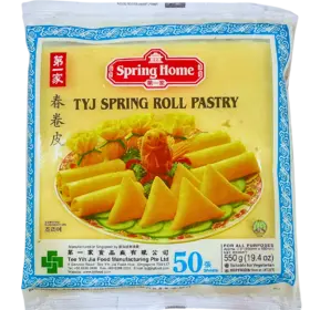SPRING HOME TYJ SPRING ROLL PASTRY 7.5" 50S