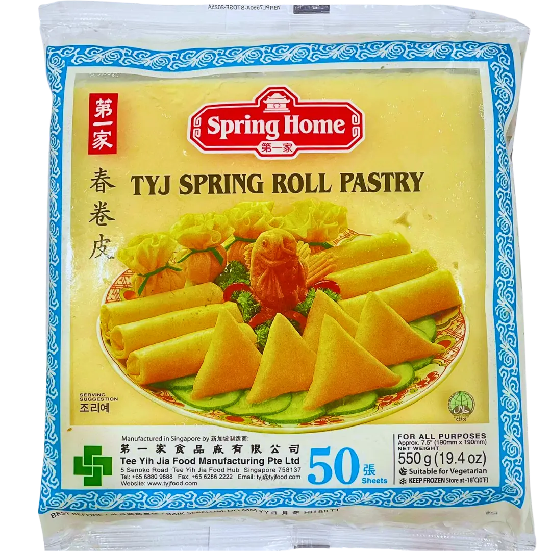 SPRING HOME TYJ SPRING ROLL PASTRY 7.5″ 50S