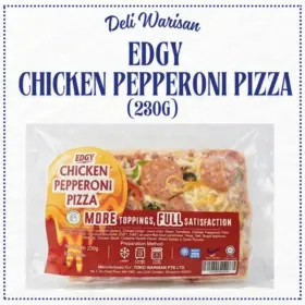 DELI WARISAN EDGY CHICKEN PEPPERONI PIZZA (250G)